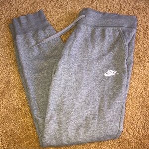gray nike joggers
